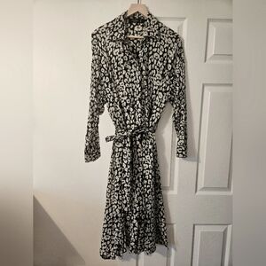 Religion London 100% Cotton Black and White Patterned Small Dress